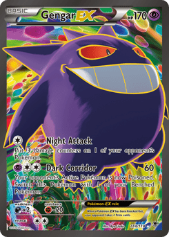 Gengar-EX xy4-114 Rare Ultra from Phantom Forces Set