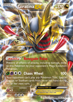Giratina-EX xy7-57 Rare Holo EX from Ancient Origins Set
