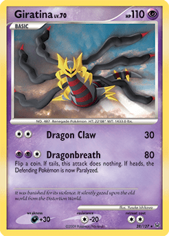 Giratina pl1-28 Rare from Platinum Set