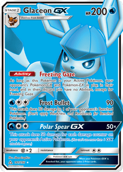 Glaceon-GX sm5-141 Rare Ultra from Ultra Prism Set