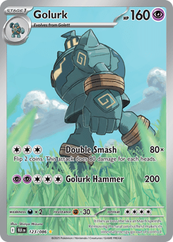 Golurk zsv10pt5-123 Illustration Rare from Black Bolt Set