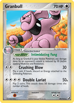 Granbull ex10-39 Uncommon from Unseen Forces Set
