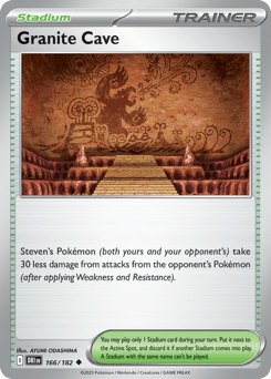 Granite Cave sv10-166 Uncommon from Destined Rivals Set