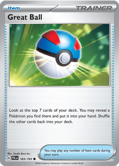Great Ball sv2-183 Common from Paldea Evolved Set