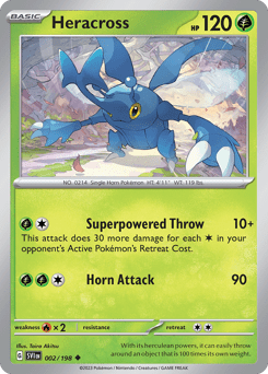 Heracross sv1-2 Uncommon from Scarlet & Violet Set