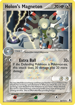 Holon’s Magneton ex11-22 Rare from Delta Species Set