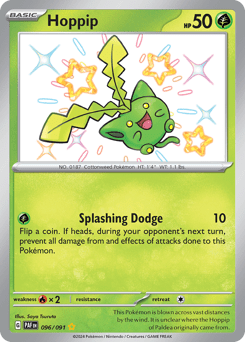 Hoppip sv4pt5-96 Shiny Rare from Paldean Fates Set