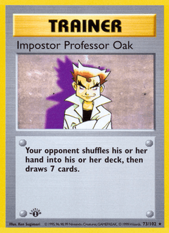 Impostor Professor Oak base1-73 Rare from Base Set