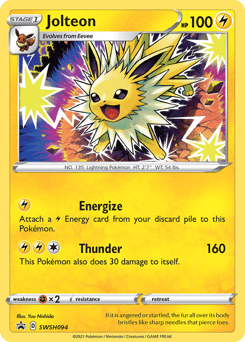 Jolteon swshp-SWSH094 Promo from SWSH Black Star Promos Set