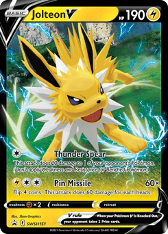 Jolteon V swshp-SWSH151 Promo from SWSH Black Star Promos Set