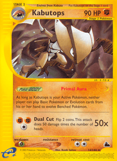 Kabutops ecard3-14 Rare from Skyridge Set