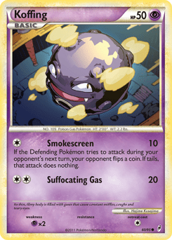 Koffing col1-60 Common from Call of Legends Set