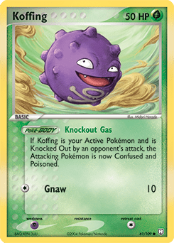 Koffing ex7-61 Common from Team Rocket Returns Set