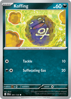 Koffing sv9-91 Common from Journey Together Set