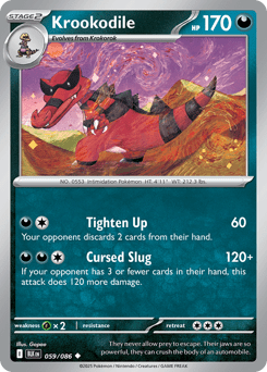 Krookodile zsv10pt5-59 Uncommon from Black Bolt Set