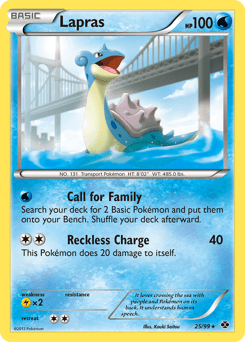 Lapras bw4-25 Rare from Next Destinies Set