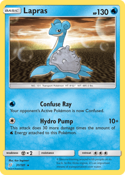 Lapras sm9-31 Rare from Team Up Set