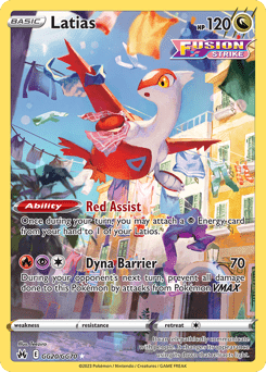 Latias swsh12pt5gg-GG20 Trainer Gallery Rare Holo from Crown Zenith Galarian Gallery Set