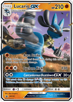 Lucario-GX smp-SM100 Promo from SM Black Star Promos Set
