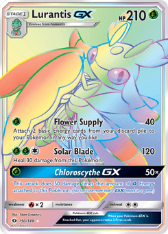 Lurantis-GX sm1-150 Rare Rainbow from Sun & Moon Set