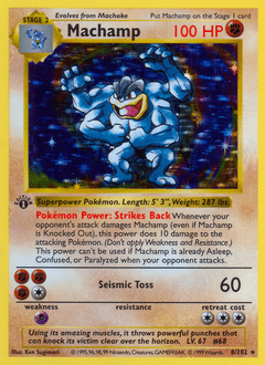Machamp base1-8 Rare Holo from Base Set