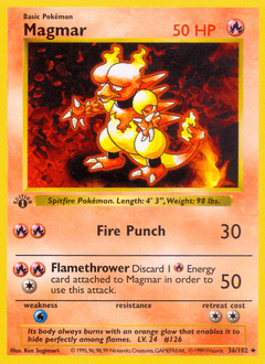 Magmar base1-36 Uncommon from Base Set