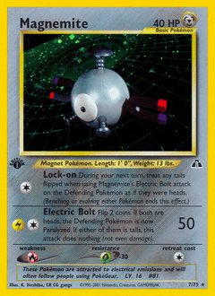 Magnemite neo2-7 Rare Holo from Neo Discovery Set