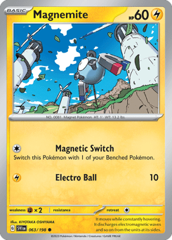 Magnemite sv1-63 Common from Scarlet & Violet Set