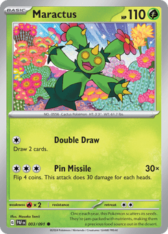 Maractus sv4pt5-3 Common from Paldean Fates Set