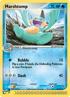 Marshtomp ex1-40 Uncommon from Ruby & Sapphire Set