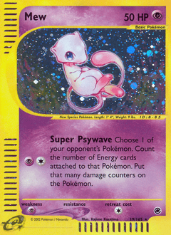 Mew ecard1-19 Rare Holo from  Set