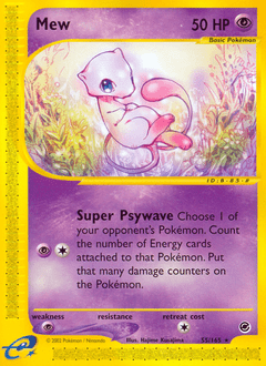 Mew ecard1-55 Rare from  Set