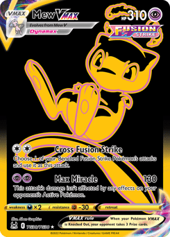 Mew VMAX swsh11tg-TG30 Rare Secret from Lost Origin Trainer Gallery Set