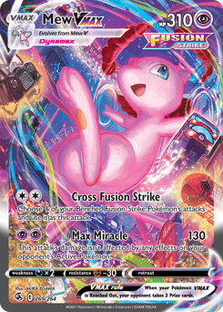 Mew VMAX swsh8-269 Rare Rainbow from Fusion Strike Set