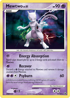 Mewtwo dp5-9 Rare Holo from Majestic Dawn Set