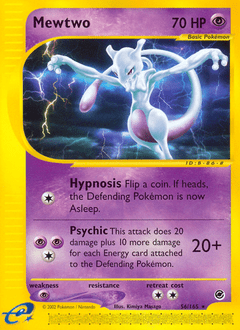 Mewtwo ecard1-56 Rare from  Set
