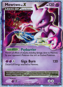 Mewtwo LV.X dpp-DP28 Promo from DP Black Star Promos Set