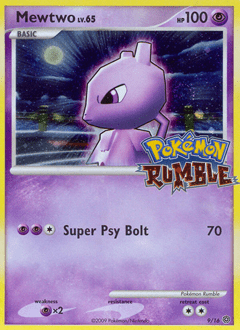 Mewtwo ru1-9  from Pokémon Rumble Set