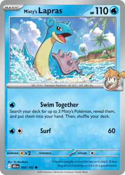 Misty’s Lapras sv10-50 Common from Destined Rivals Set