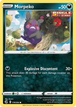 Morpeko swsh8-179 Common from Fusion Strike Set