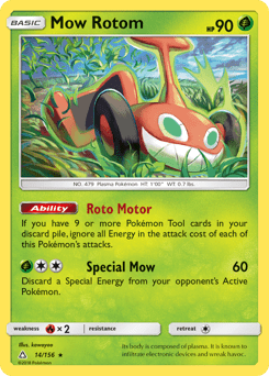 Mow Rotom sm5-14 Rare from Ultra Prism Set