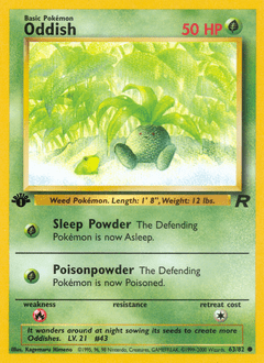 Oddish base5-63 Common from Team Rocket Set