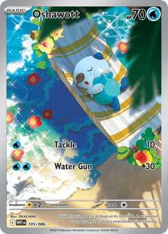 Oshawott rsv10pt5-105 Illustration Rare from White Flare Set