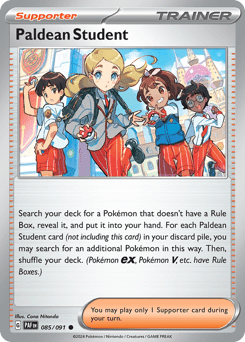 Paldean Student sv4pt5-85 Common from Paldean Fates Set