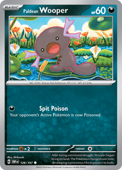 Paldean Wooper sv3-126 Common from Obsidian Flames Set