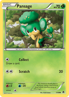 Pansage bw2-1 Common from Emerging Powers Set