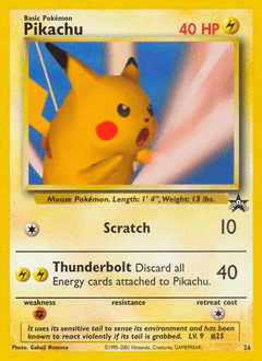 Pikachu basep-26 Promo from Wizards Black Star Promos Set