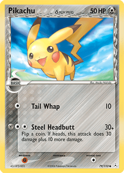 Pikachu δ ex13-79 Common from Holon Phantoms Set