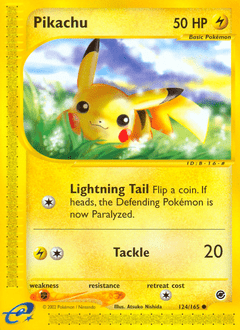 Pikachu ecard1-124 Common from  Set