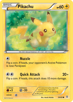 Pikachu g1-26 Common from Generations Set